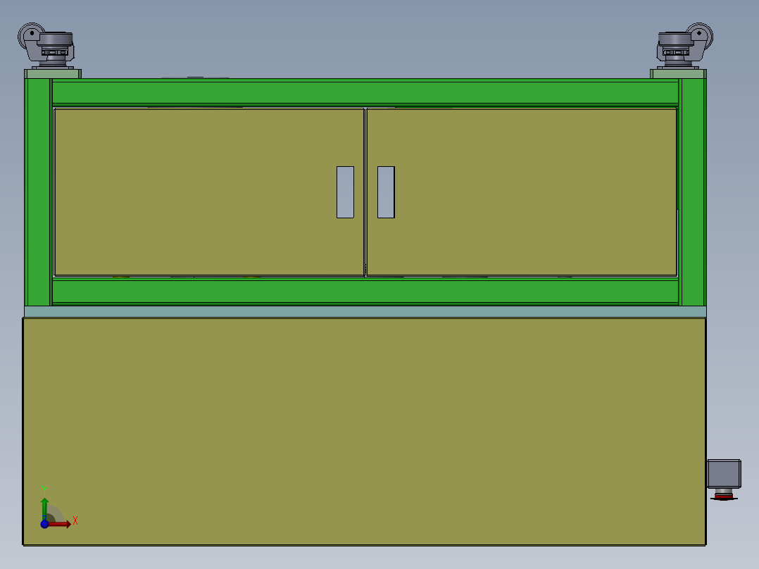 铝板打砂机前视图