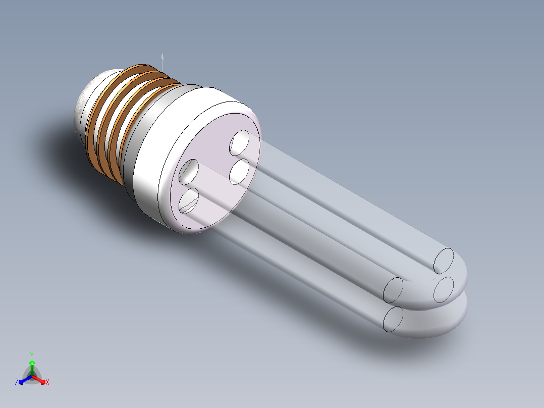 灯泡正等轴测图