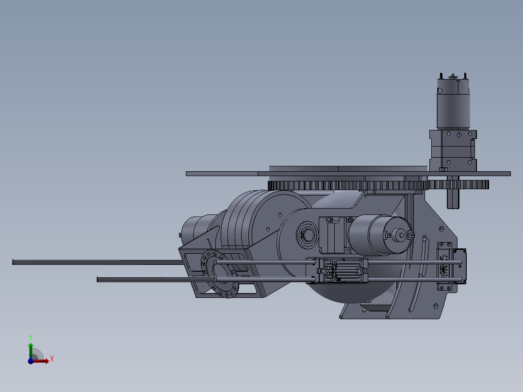 回转结构模型前视图