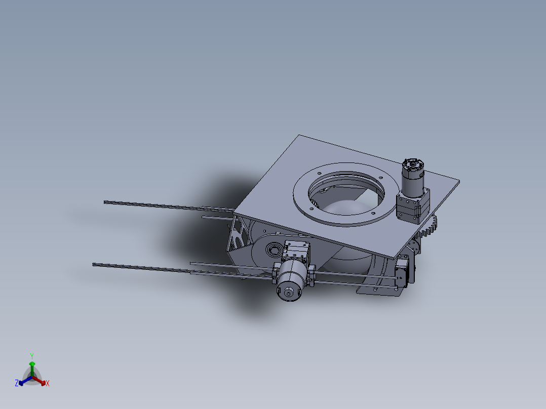 回转结构模型正等轴测图