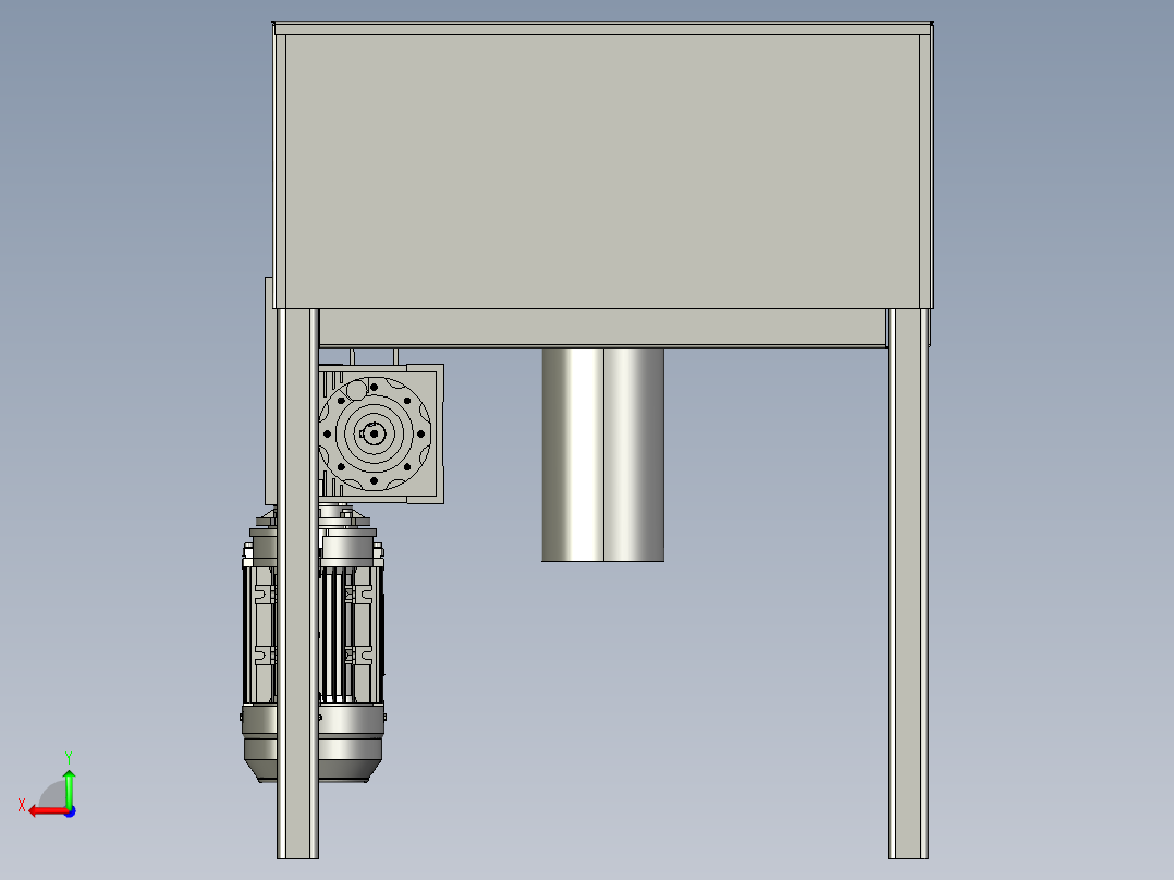 马铃薯土豆削片机后视图