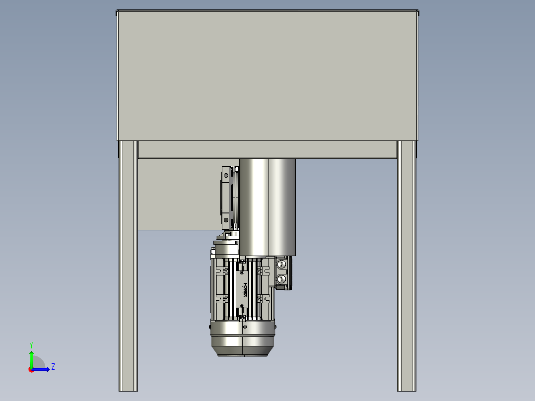 马铃薯土豆削片机左视图