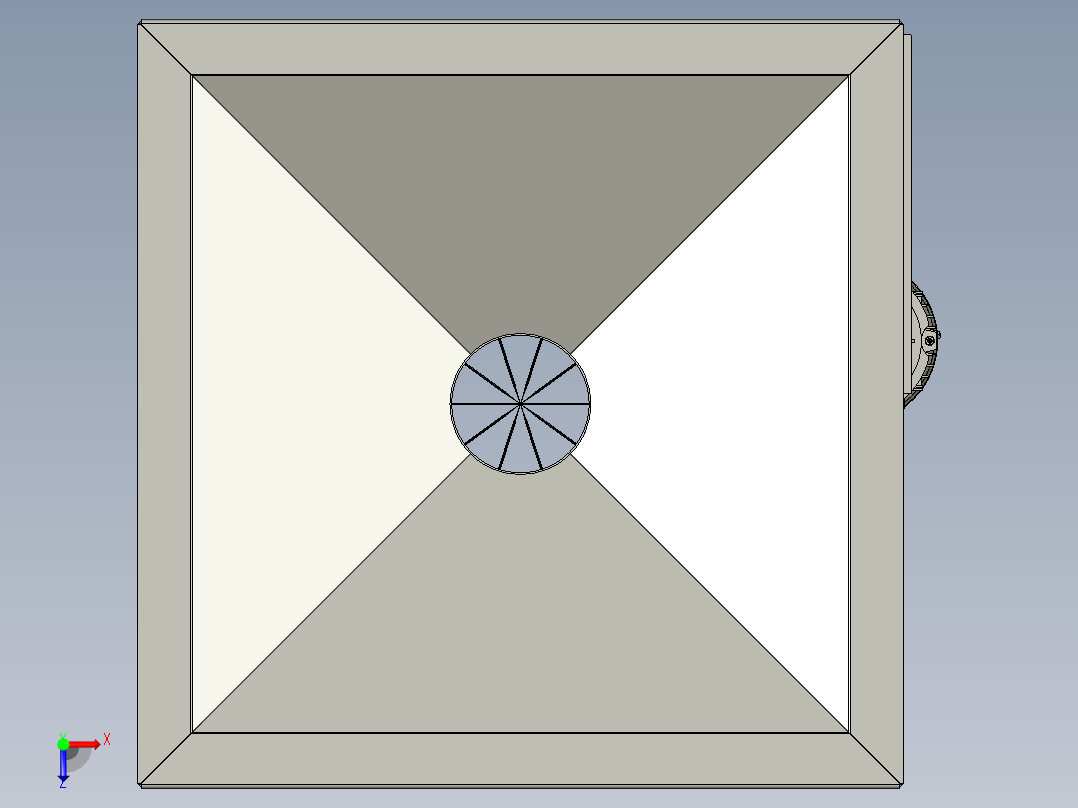 马铃薯土豆削片机俯视图