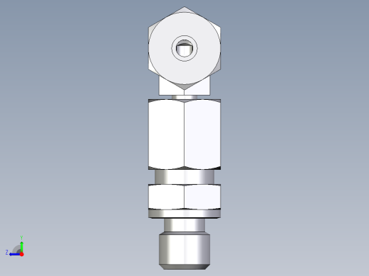 卡套式工业通用硬管接头EO_Assembled_adjustable_standpipe_elbow_EVW06SM71右视缩略图