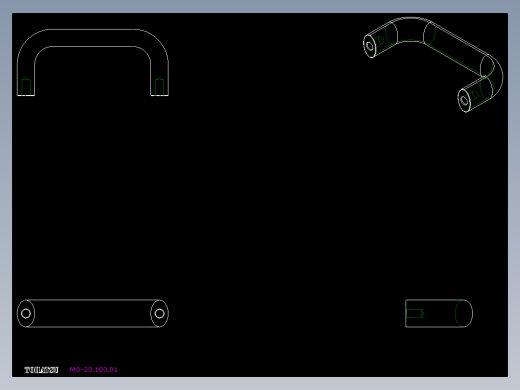取手(鋁合金)(A)MO-2D多系列多零件图纸模型