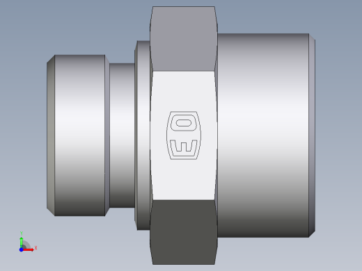卡套式工业通用硬管接头EO_Male_Stud_connector_GE30SR1CFX前视缩略图
