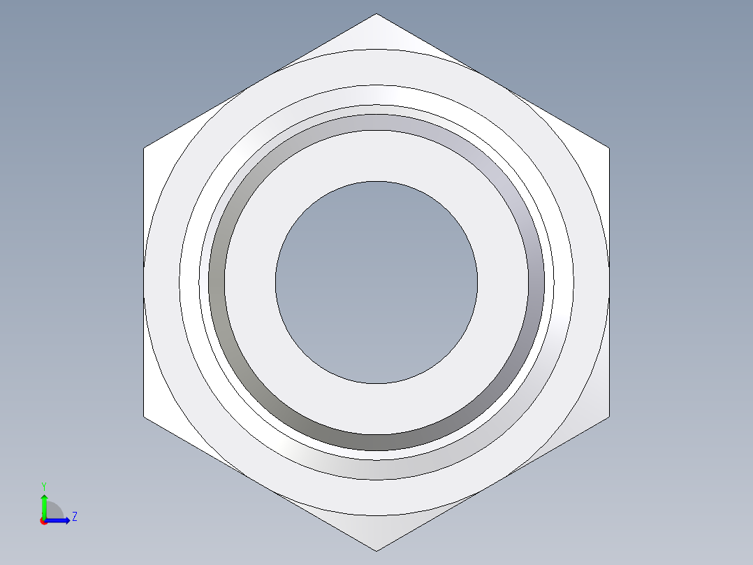 卡套式工业通用硬管接头EO_Male_Stud_connector_GE30SR1CFX左视图