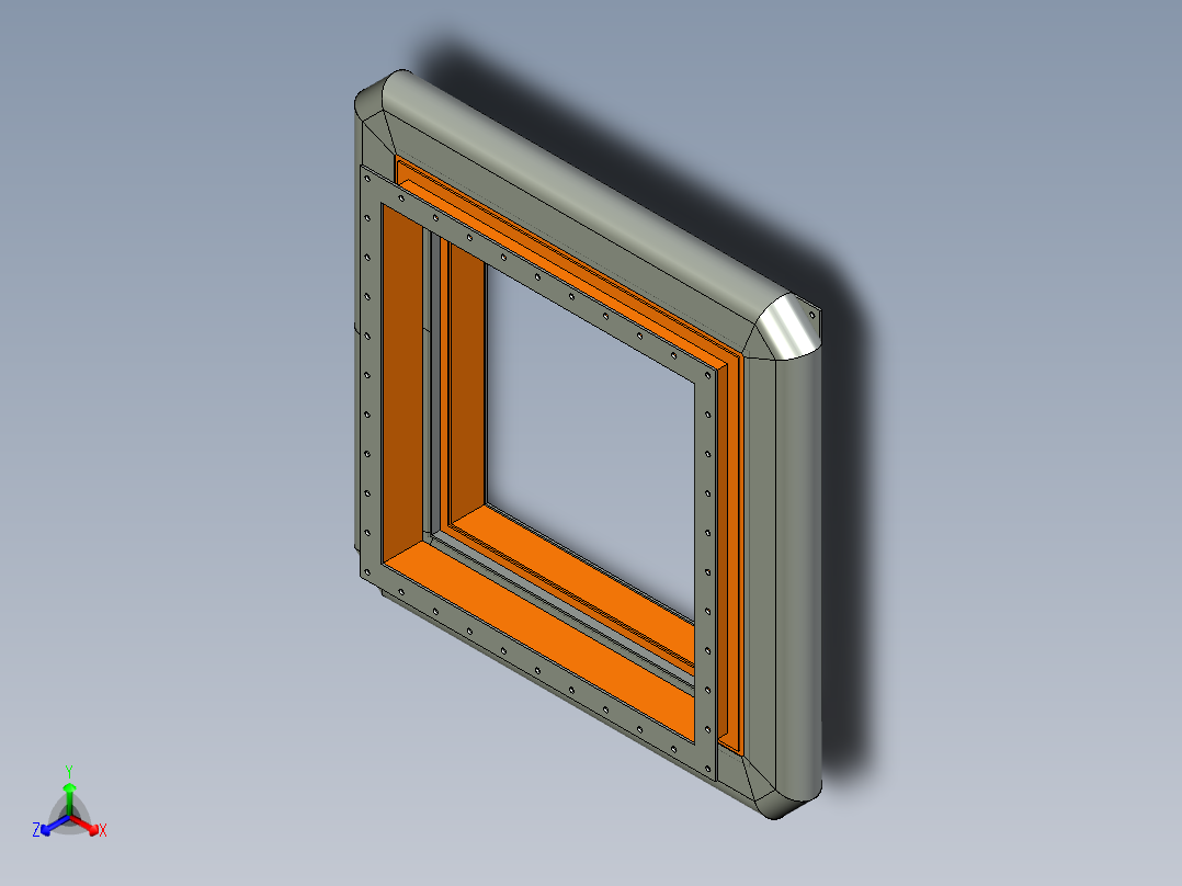伸缩接头正等轴测图