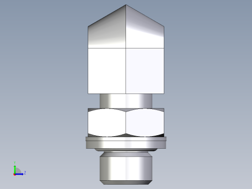 卡套式工业通用硬管接头EO_Adjustable_Locknut_elbow_WEE10ZLRCF左视缩略图