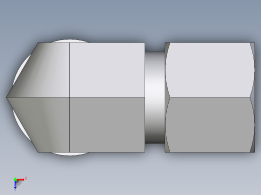 卡套式工业通用硬管接头EO_Adjustable_Locknut_elbow_WEE10ZLRCF俯视缩略图