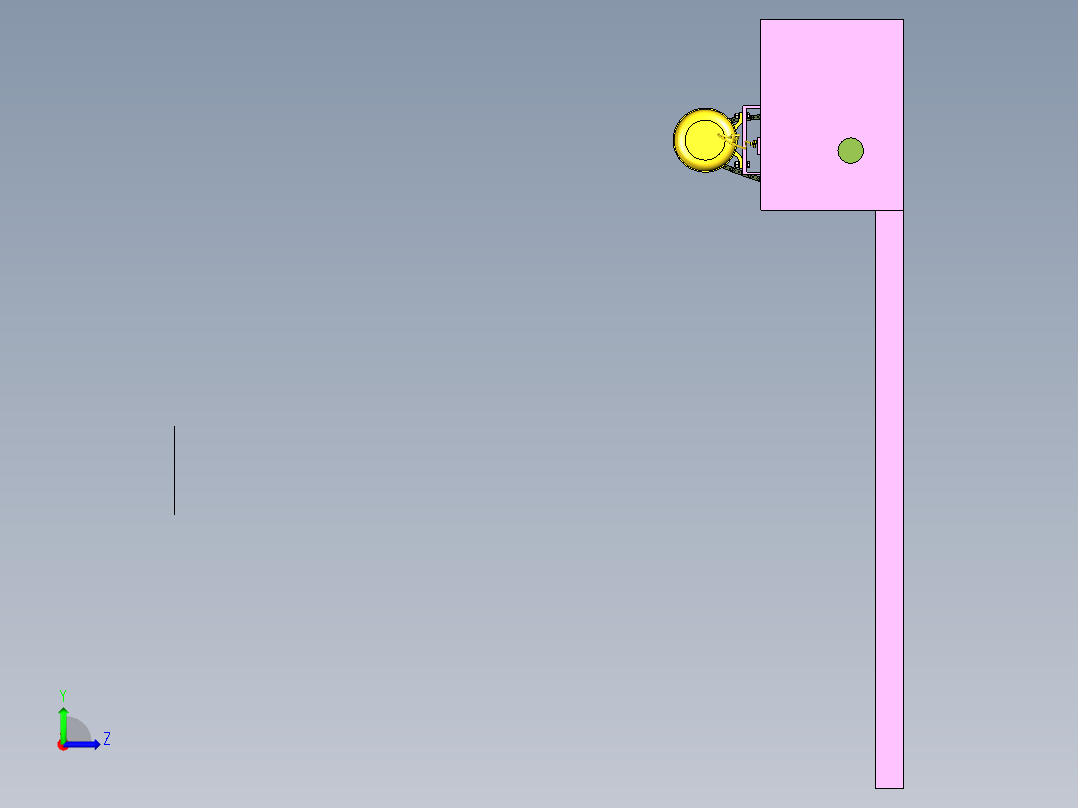 电动卷帘门左视图