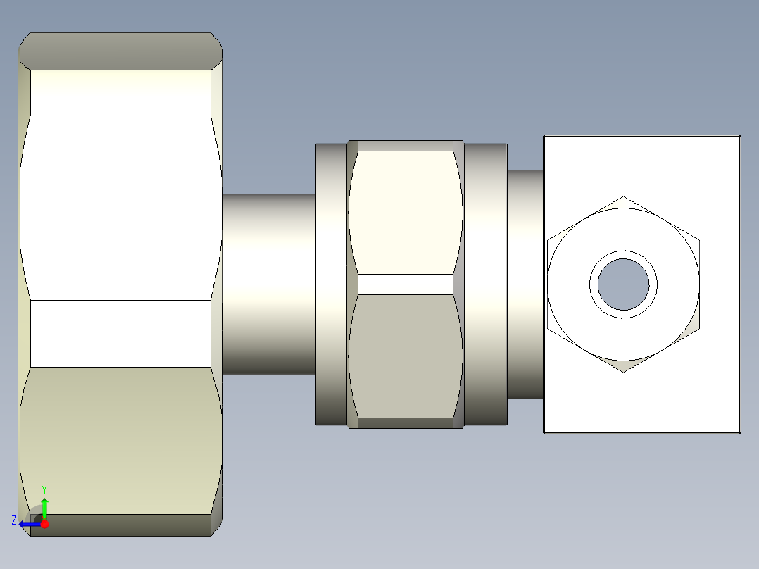 TKS高压手动隔膜阀右视图