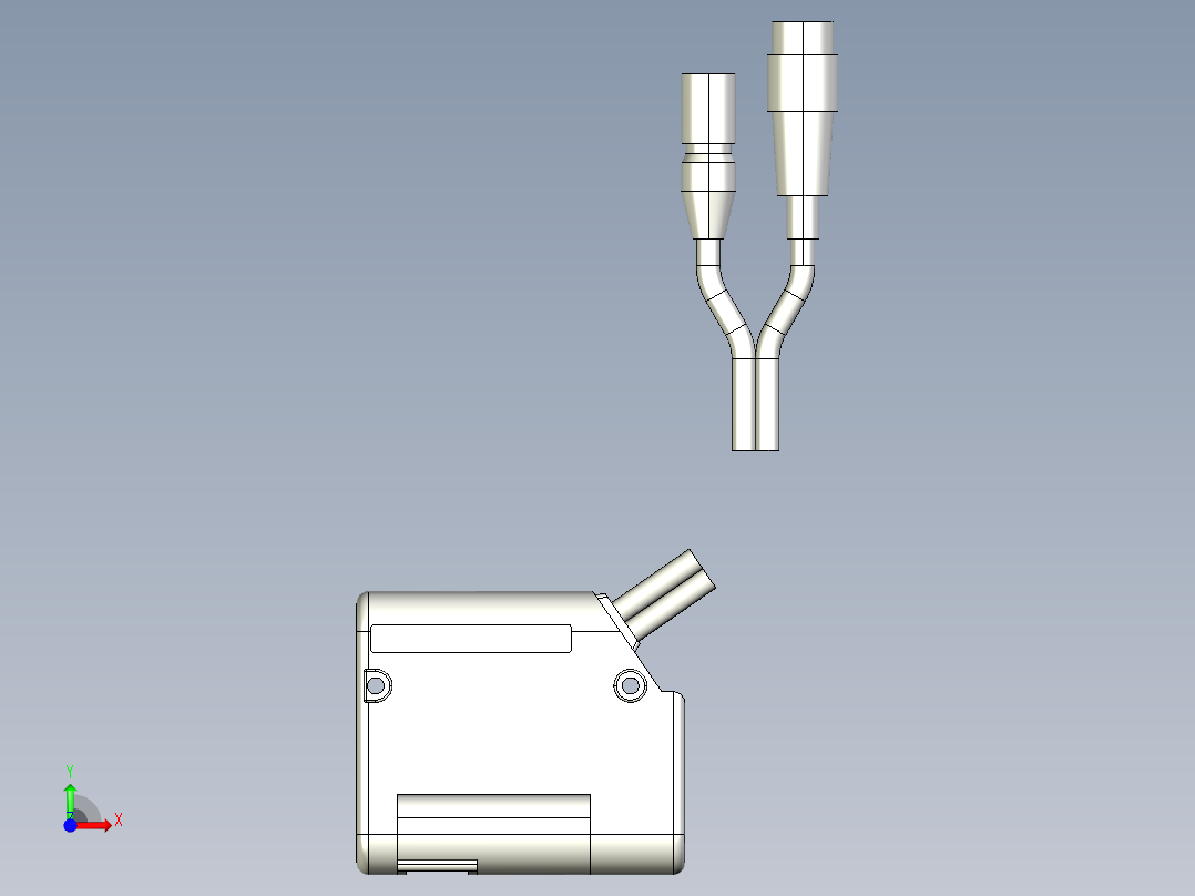 基恩士SK-035_kc图纸模型前视图