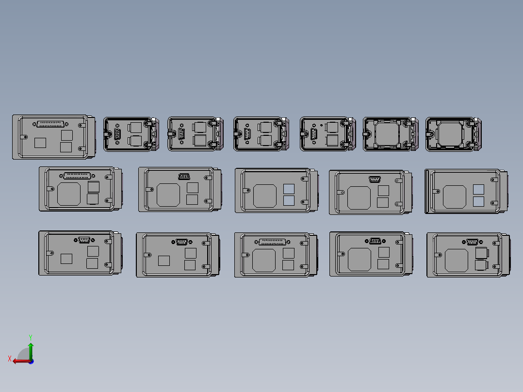 通信面板端口面板数据通信接口17种后视图