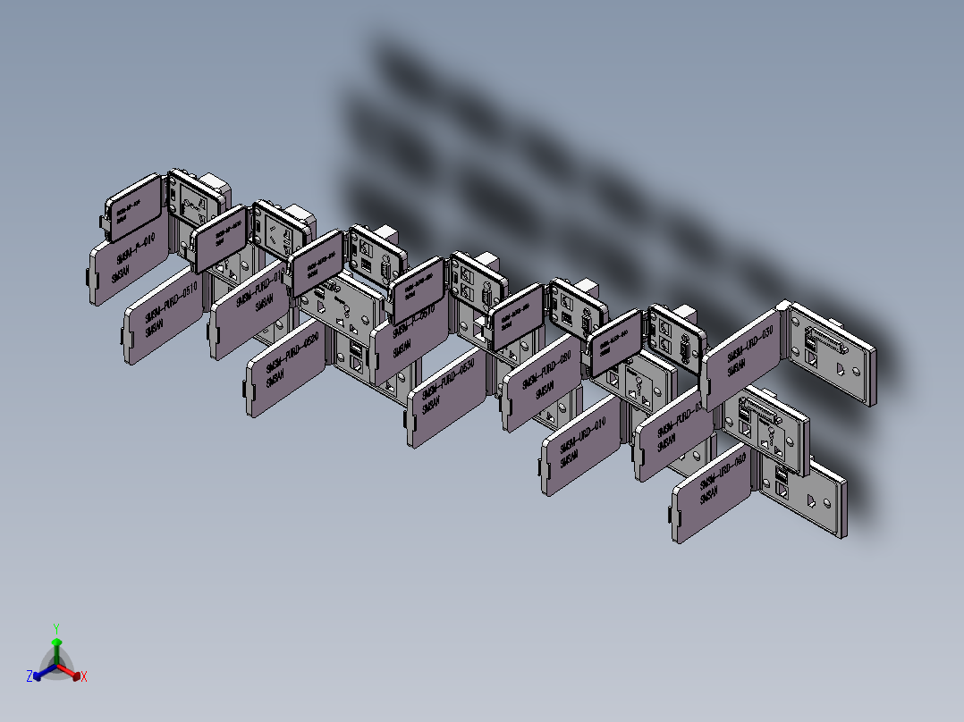 通信面板端口面板数据通信接口17种正等轴测图