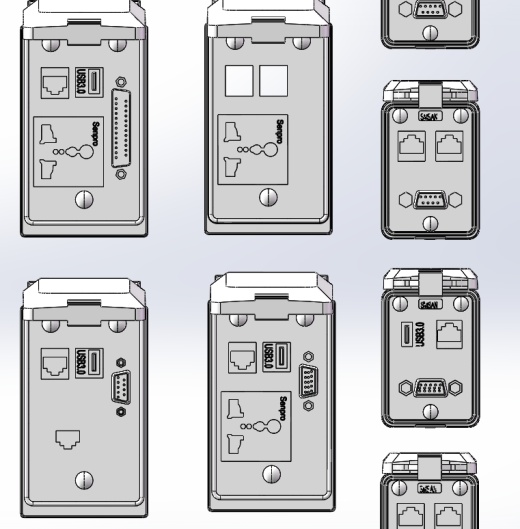 通信面板端口面板数据通信接口17种缩略图