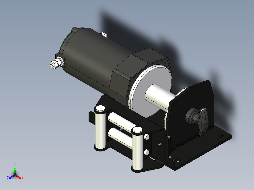 亚马逊 12VDC 绞盘 2000 磅--stp
