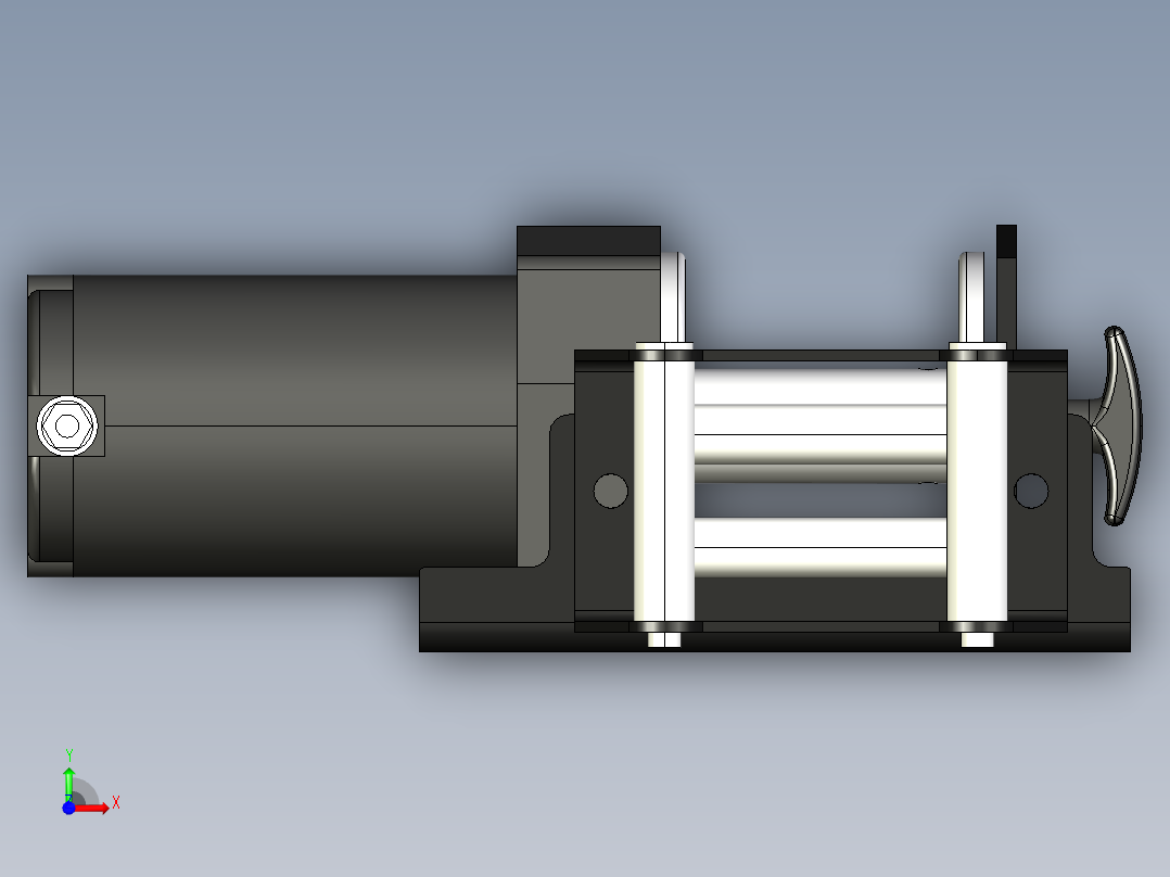 亚马逊 12VDC 绞盘 2000 磅--stp前视图