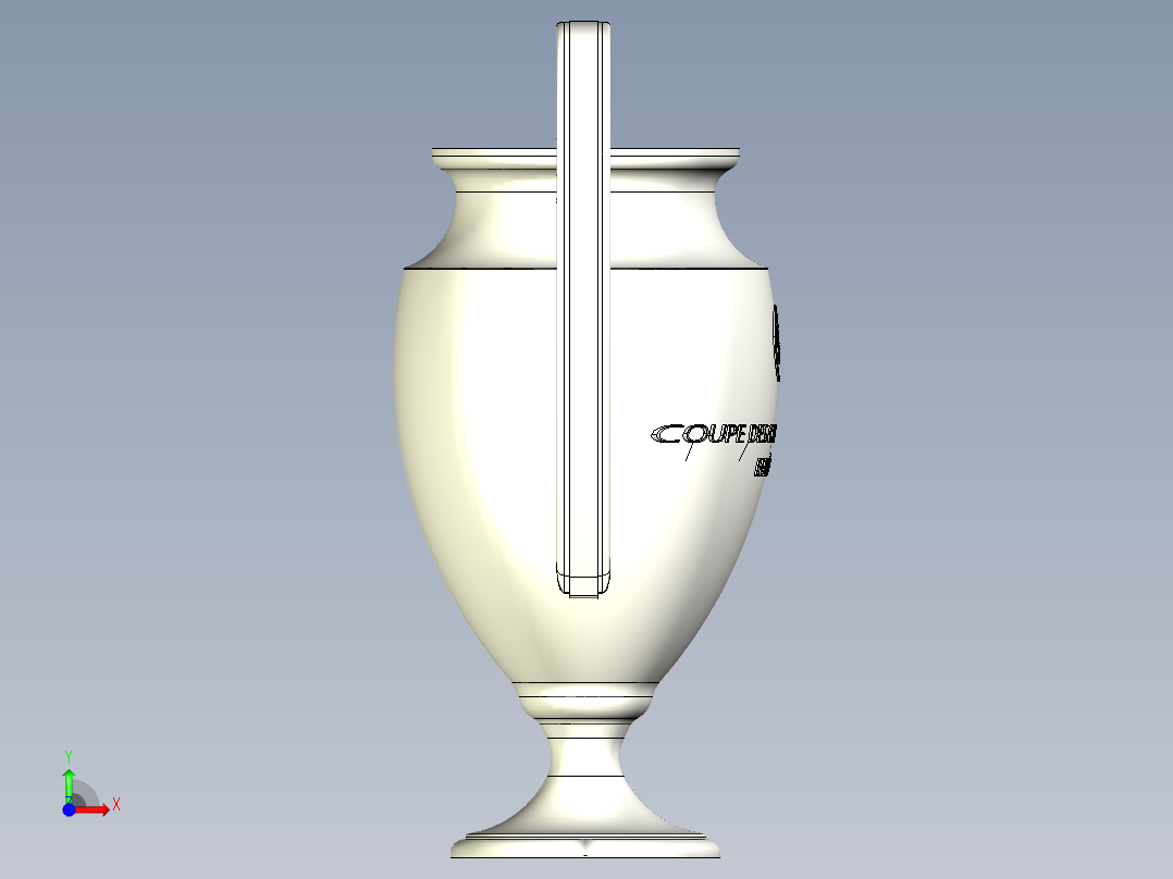 欧洲冠军联赛杯前视图