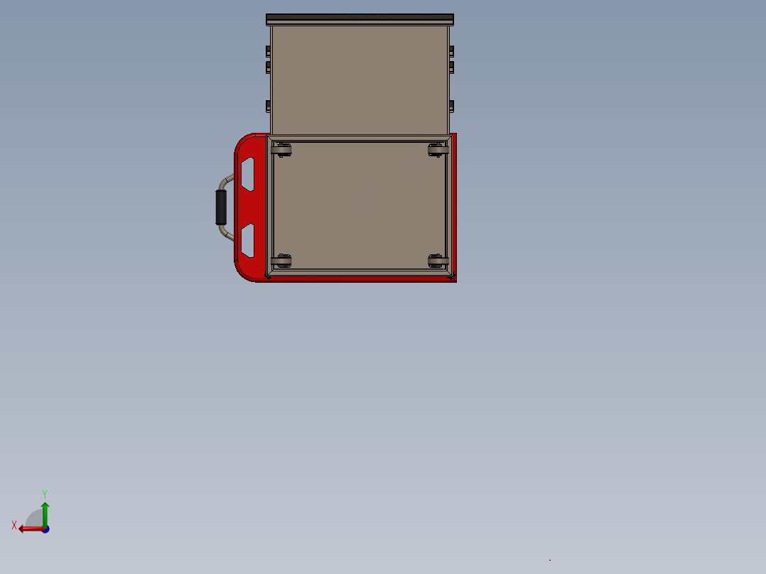钣金工具箱后视图