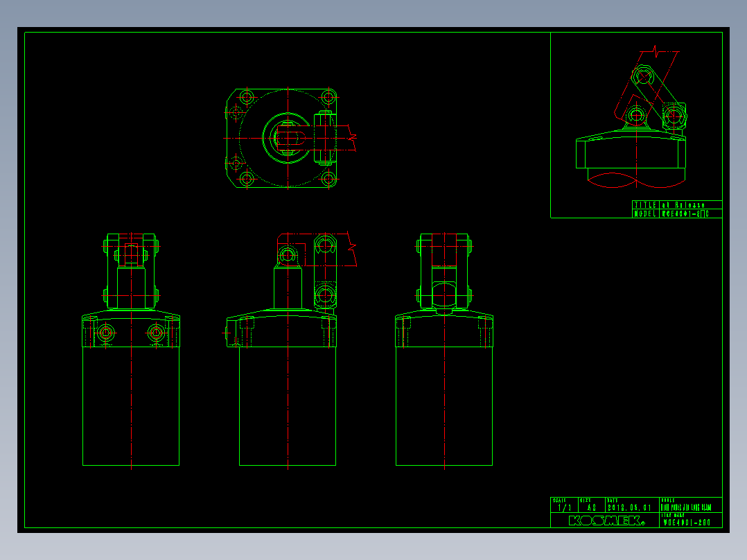 KOSMEKWCE4001-2GC多系列多零件图纸模型多系列多零件图纸模型