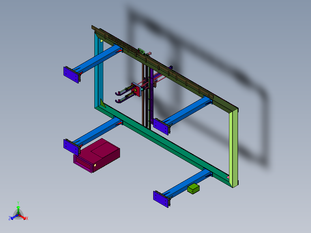 电线卷料搬运三维龙门机械手