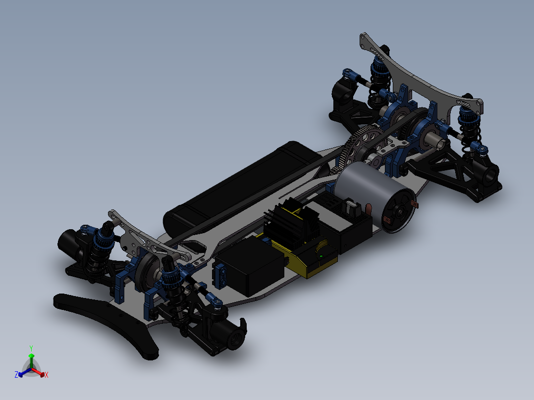 遥控车（套图）正等轴测图