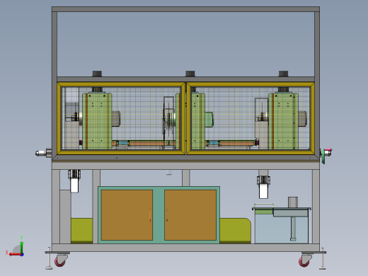 精密裁断机（sw18可编辑+cad）后视缩略图