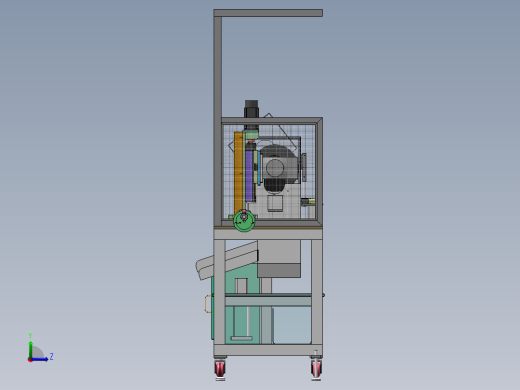 精密裁断机（sw18可编辑+cad）左视缩略图