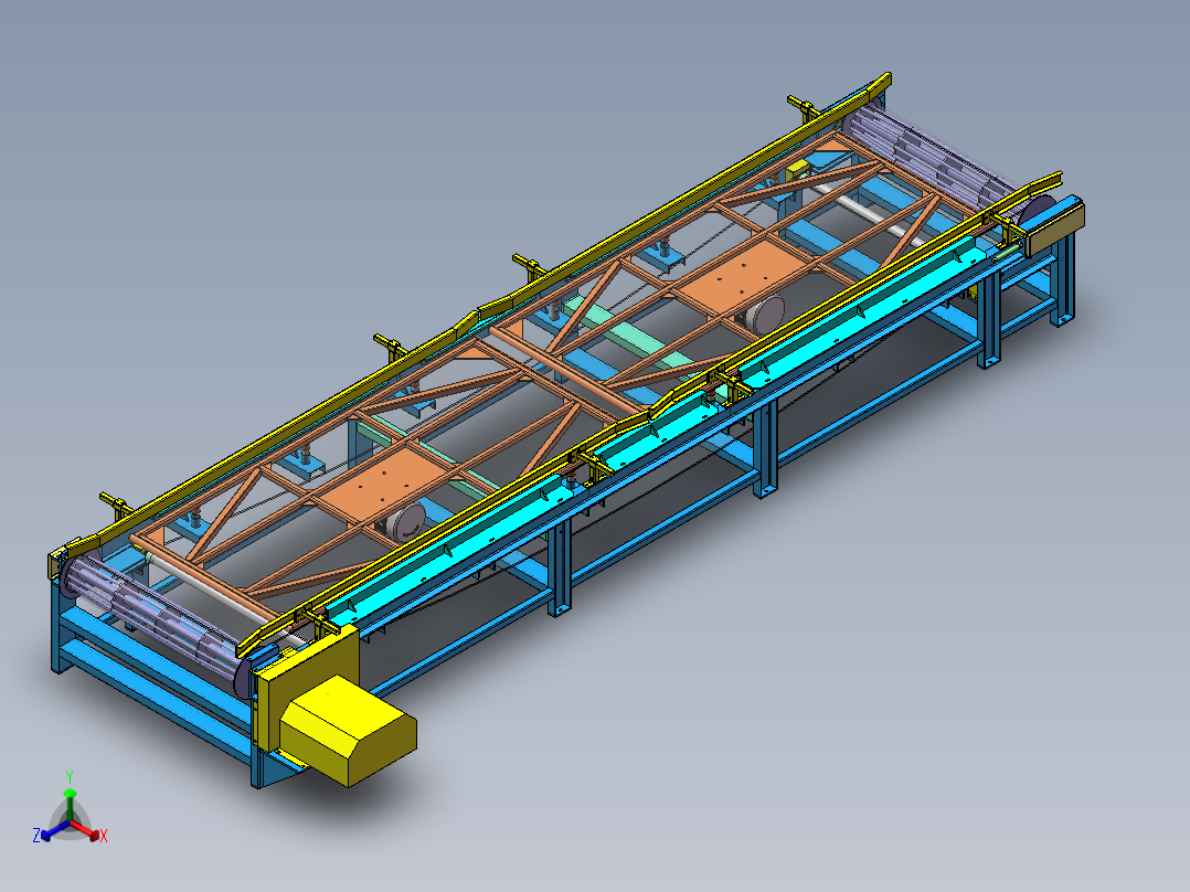振动皮带线(sw18可编辑+工程图)正等轴测图