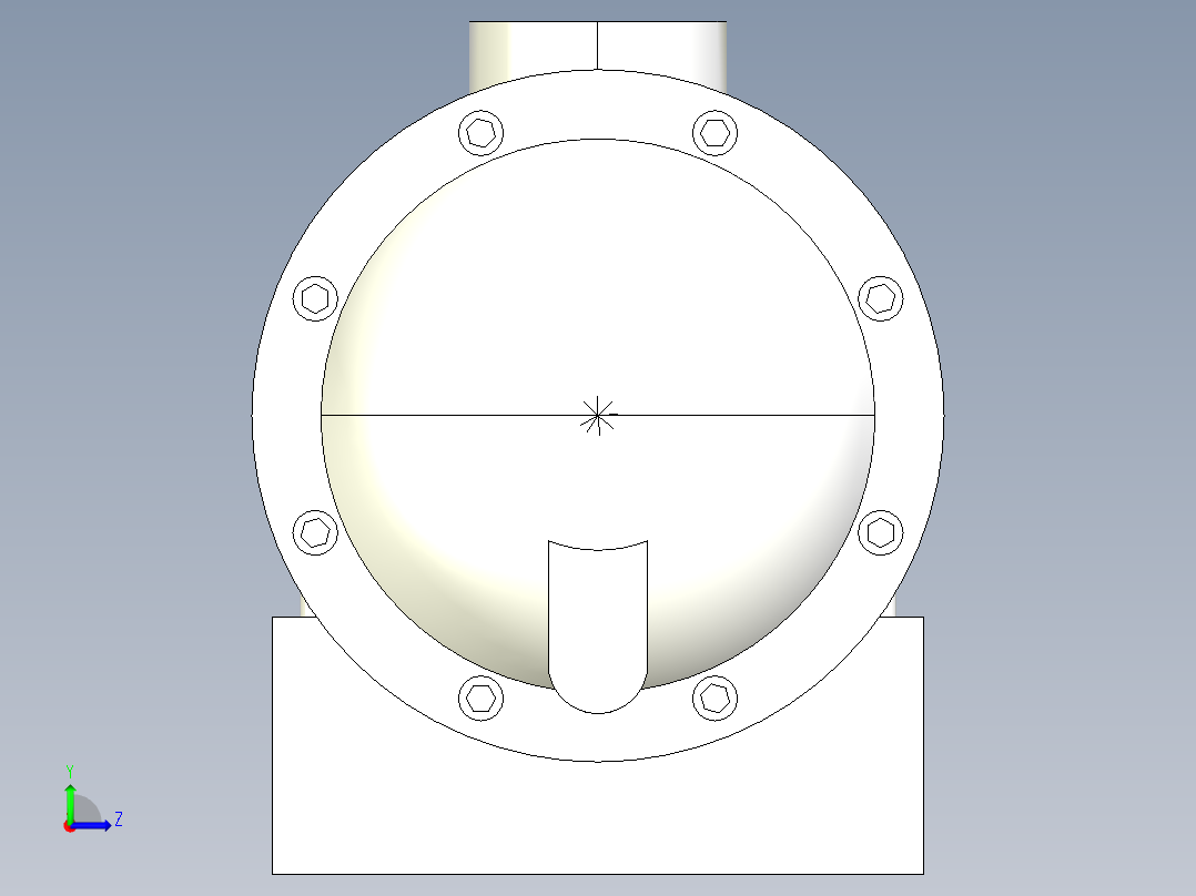 OR800系列水冷却器左视图