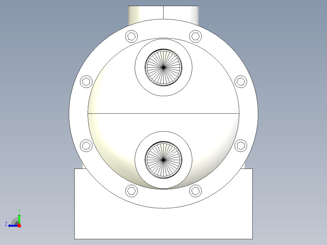 OR800系列水冷却器右视图