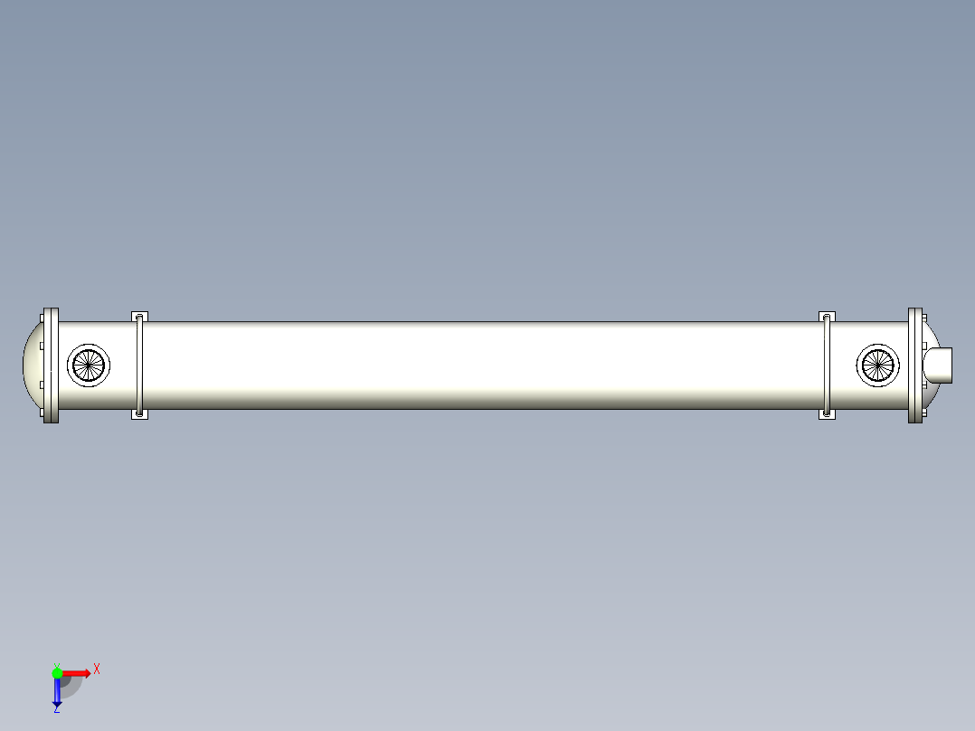 OR800系列水冷却器俯视图