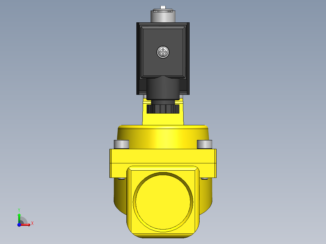 气动元件2KW250_25_A_G前视图