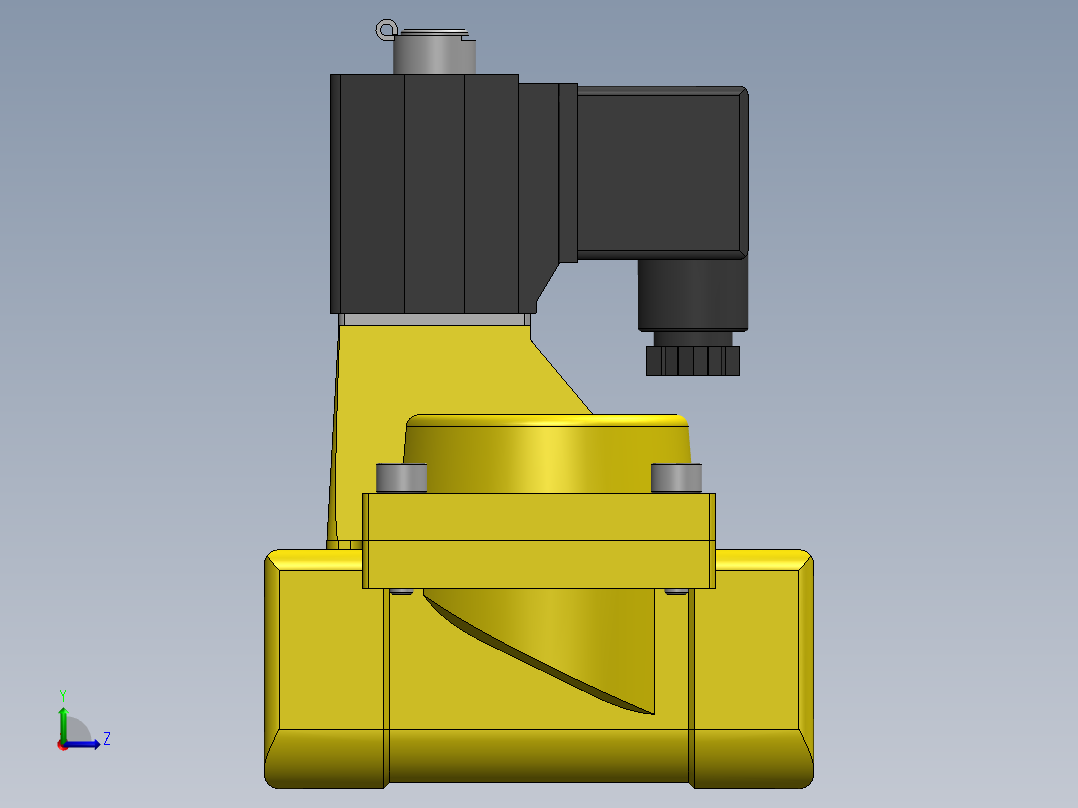 气动元件2KW250_25_A_G左视图