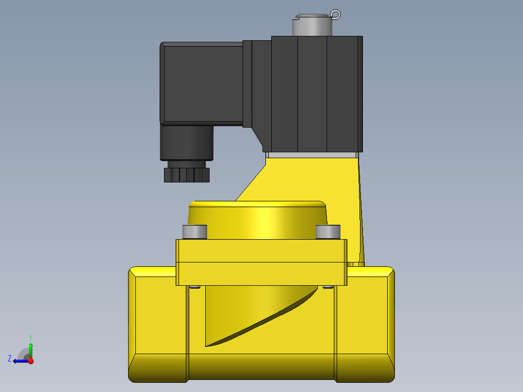 气动元件2KW250_25_A_G右视图