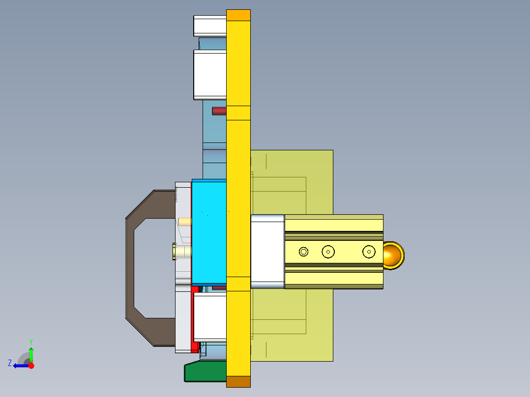FDQ30-笔记本CNC工装夹具三维模型CNC6-190411右视图