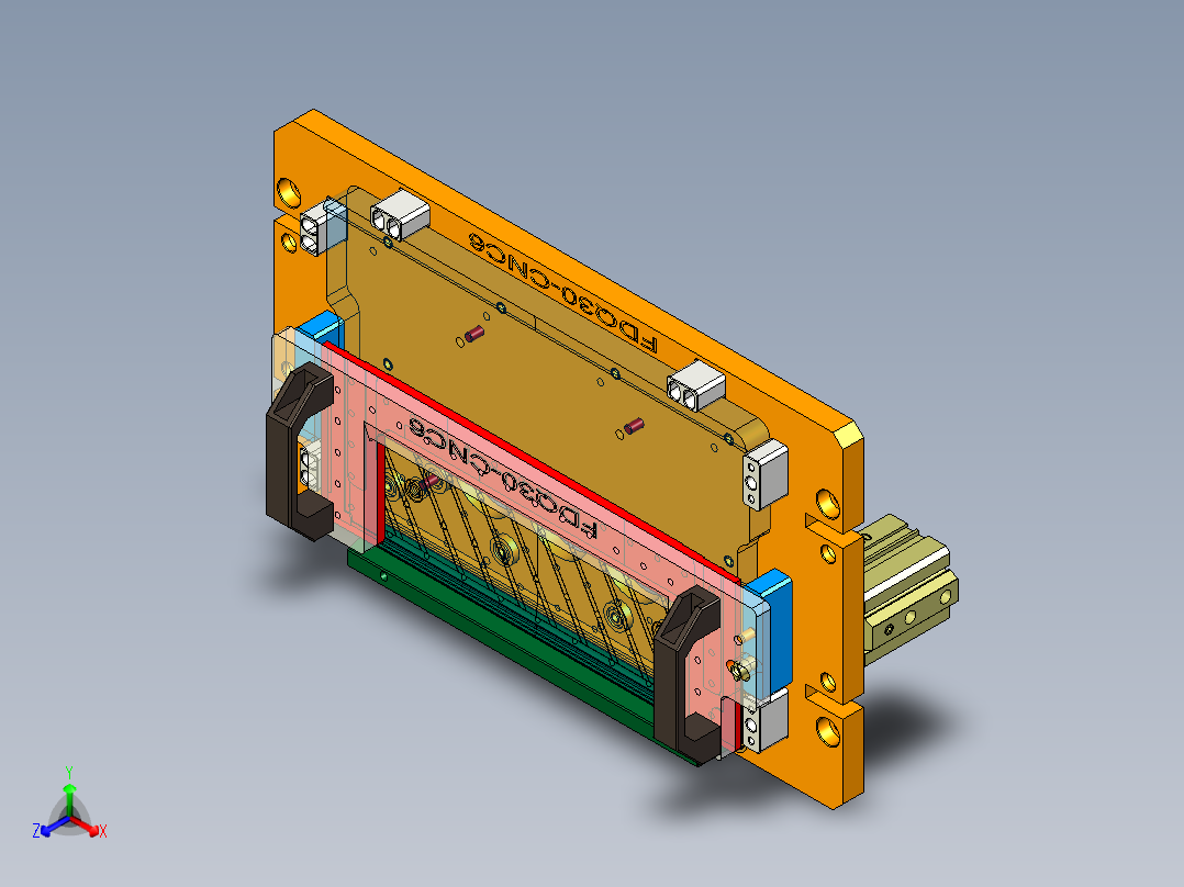 FDQ30-笔记本CNC工装夹具三维模型CNC6-190411正等轴测图