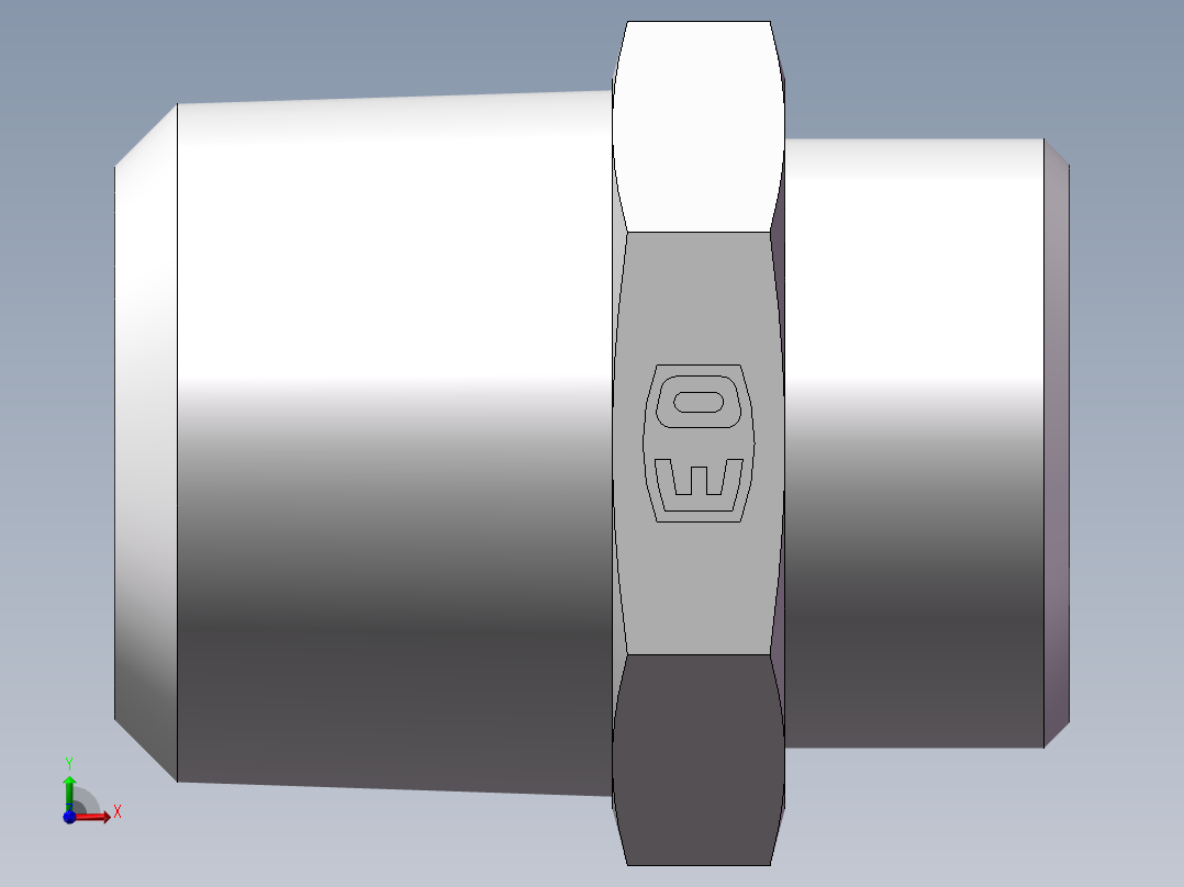 美制锥螺纹、1CN-30-16前视图