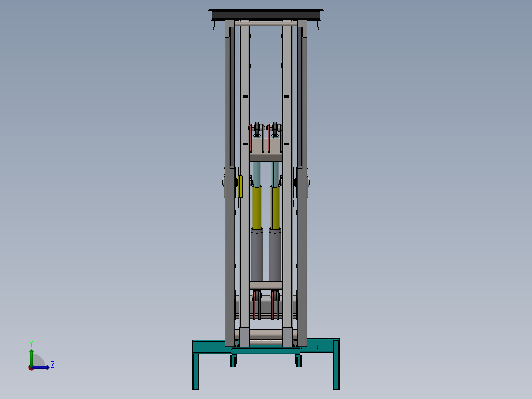 剪叉式升降机 、升降机(42)左视图