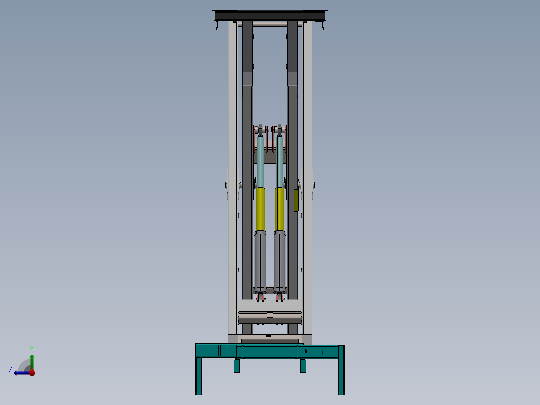 剪叉式升降机 、升降机(42)右视图