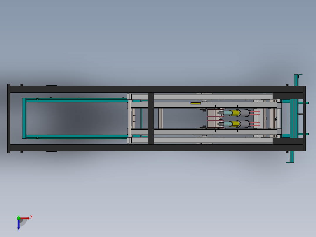 剪叉式升降机 、升降机(42)俯视图