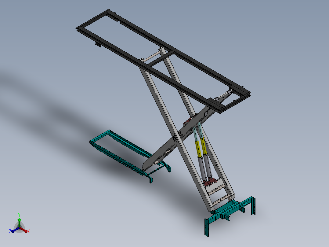 剪叉式升降机 、升降机(42)正等轴测图