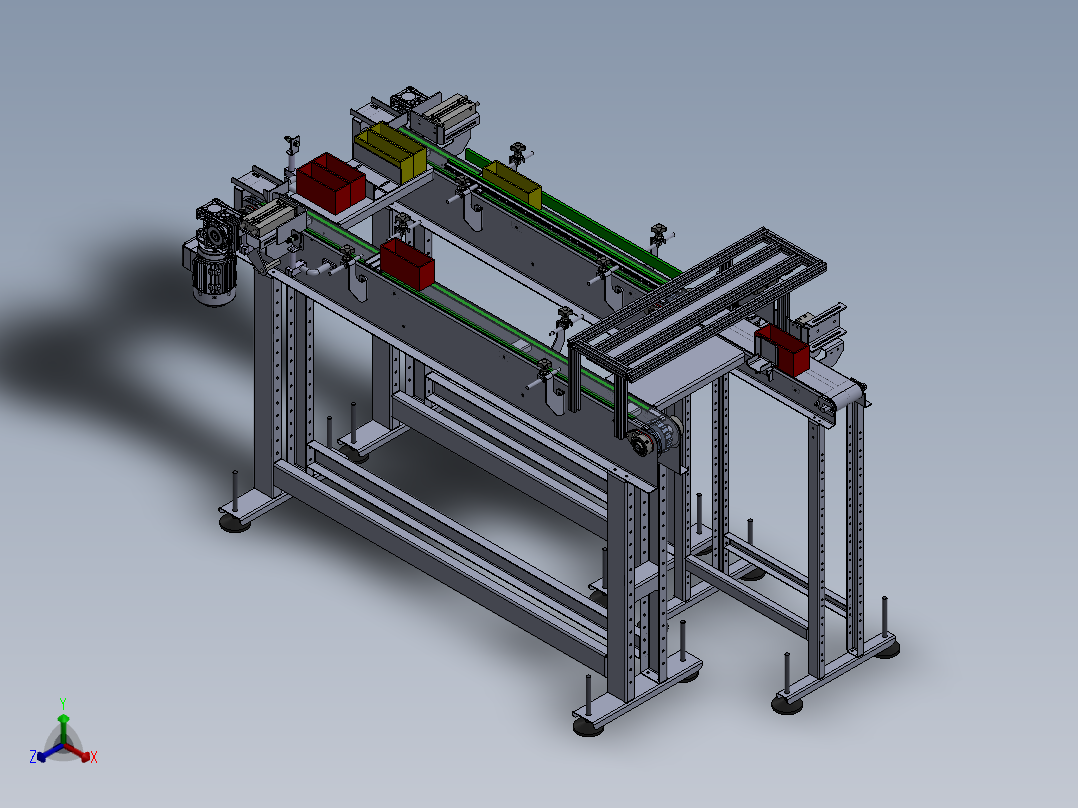 流水线、生产线(50)正等轴测图