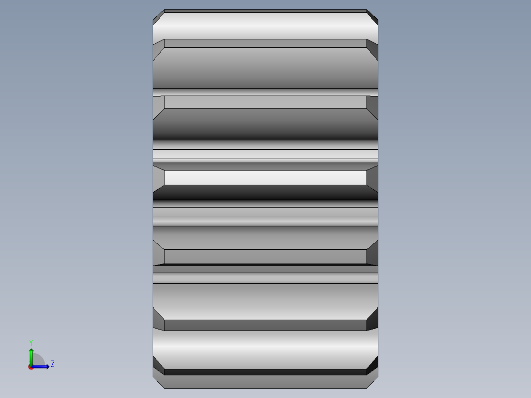 直齿M2X15左视图