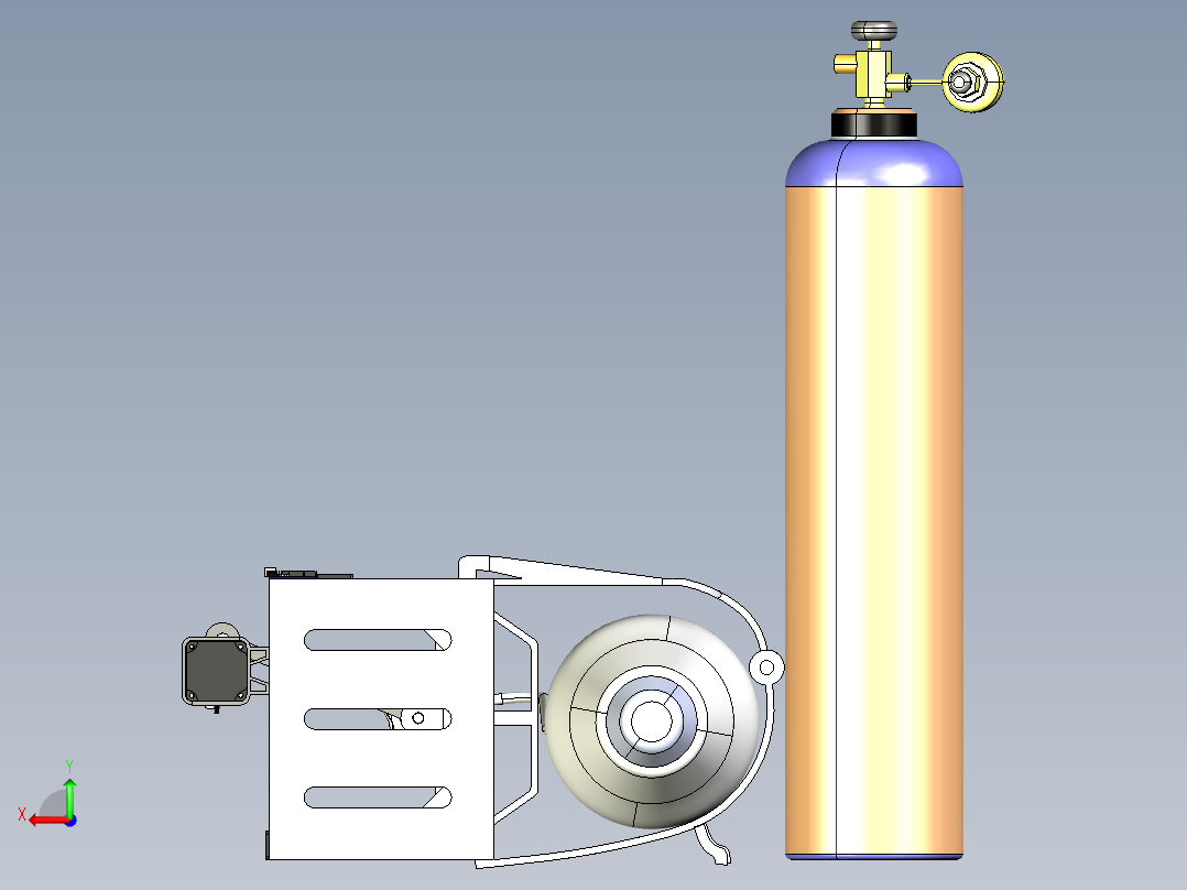 B3004032-完全3D打印的呼吸机后视图