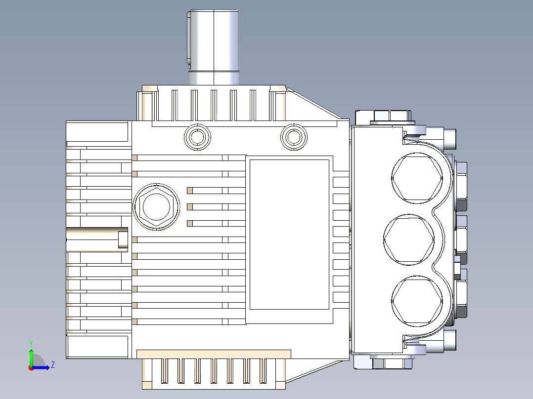 泵、水泵(105)左视图