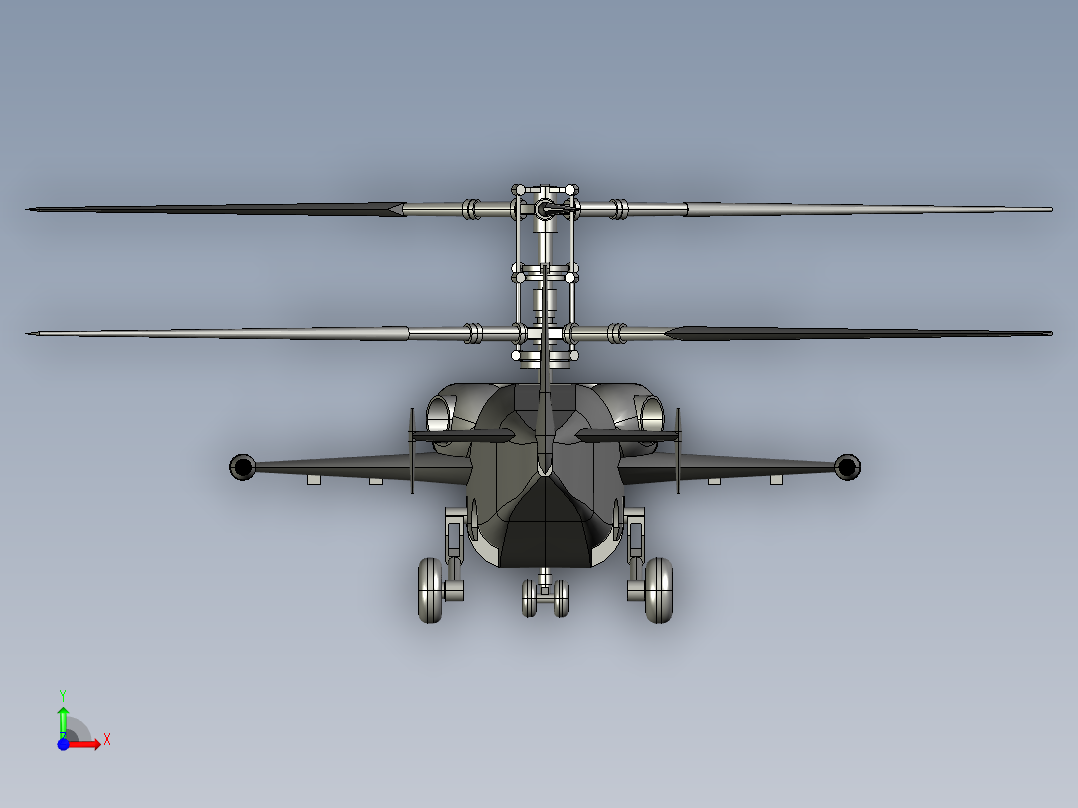 KA-52攻击直升机前视图