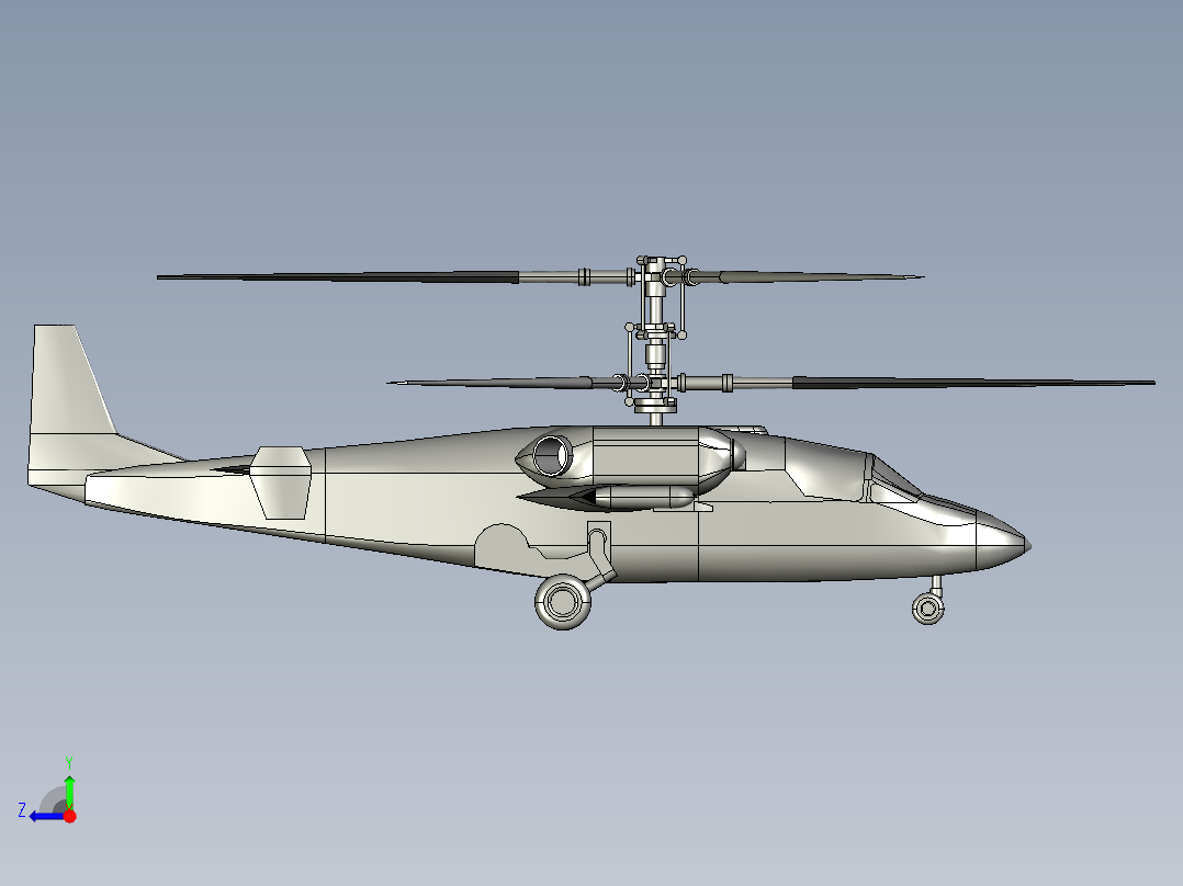 KA-52攻击直升机右视图