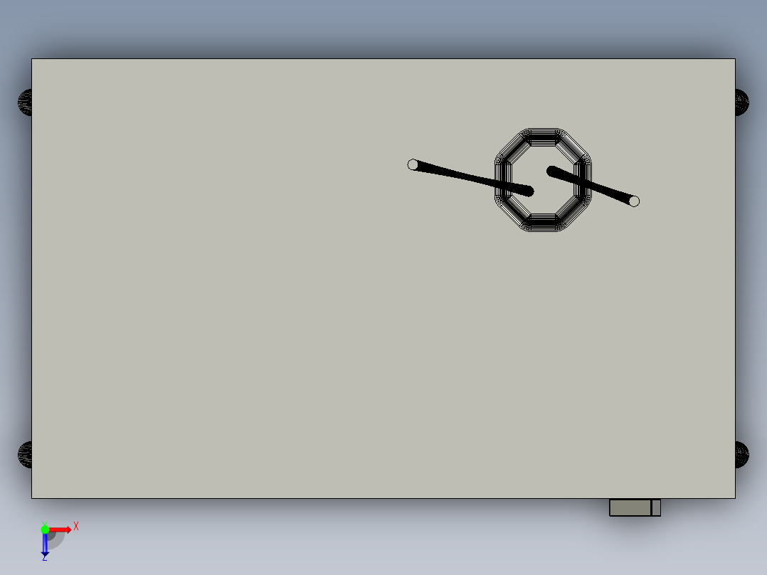 复古电视俯视图